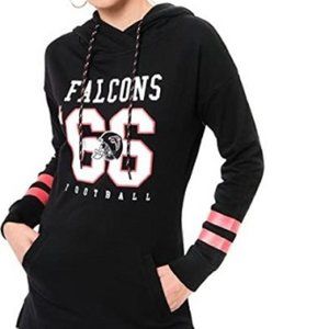 NFL Atlanta Falcons Women's Soft Treey Tunic Pullover Hoodie Size Large